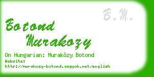 botond murakozy business card